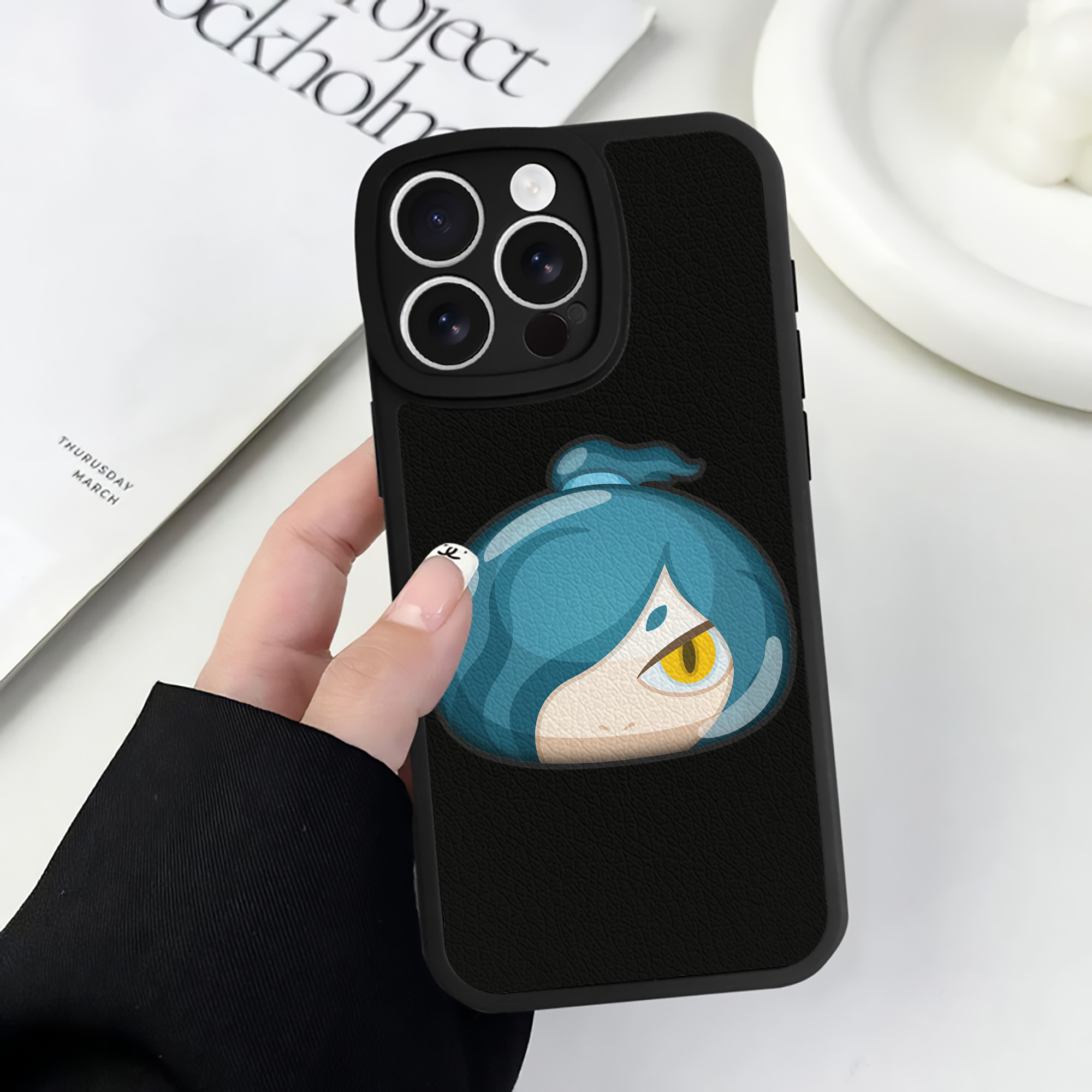 （画像用） 妖怪ウォッチ Yo-kai Watch 【iPhone 16シリーズ対応】シリコンスマホケース（レザー調） 材質：シリコン